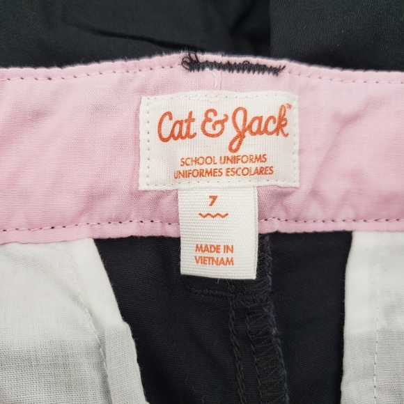 NWT Cat & Jack Girls School Uniform Shorts Size 7 Four Pack Ebony - Picture 4 of 7